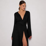 ERA KIMONO DRESS BLACK