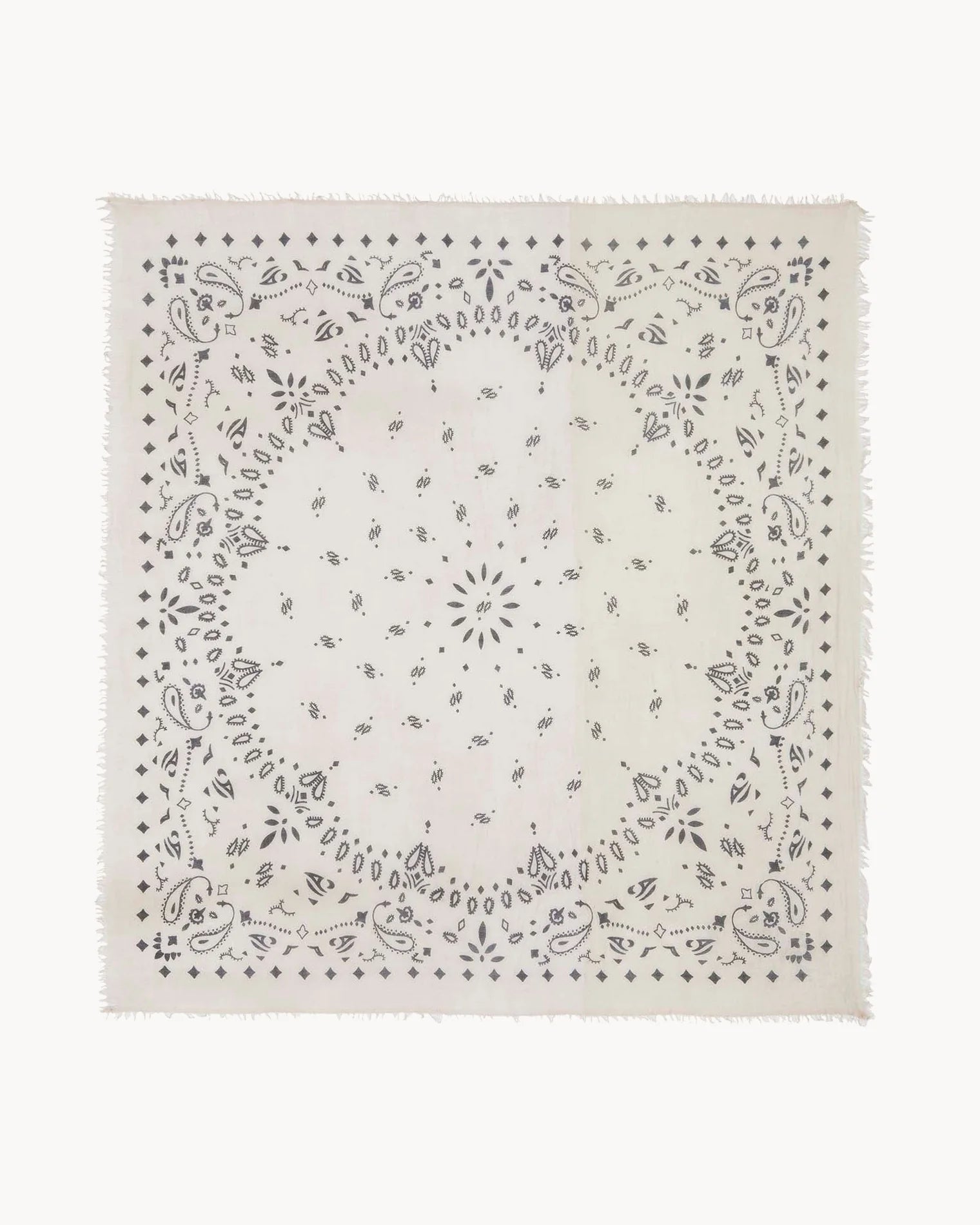 KUJTEN EXTRA LARGE BANDANA EFFY OATS WHITE