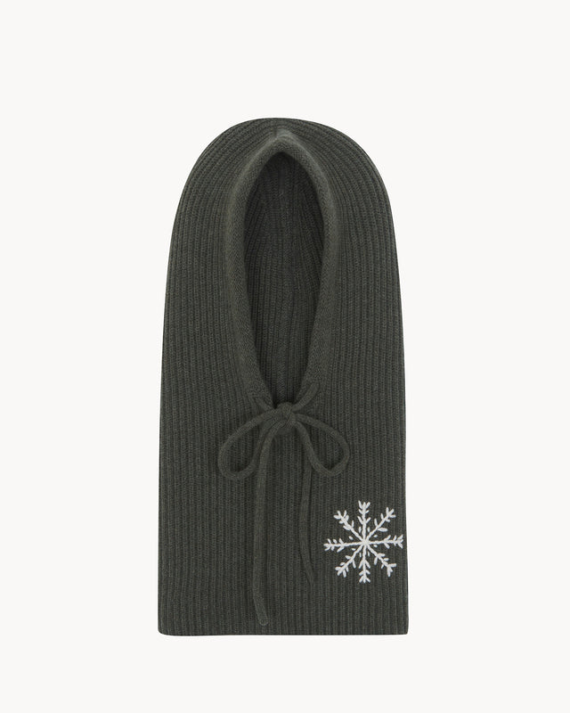 BALACLAVA SYBEL SNOWFLAKE DARK KHAKI
