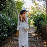 AURORA PAREO DRESS WHITE