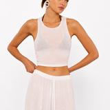 HALTERNECK BLOUSE WHITE
