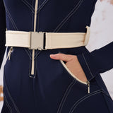 LIQUIDE SKI SUIT NAVY BLUE