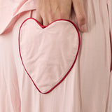 AMOUR KALPLİ PİJAMA PEMBE