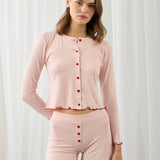 AMOUR HEART SHORTS SET PINK