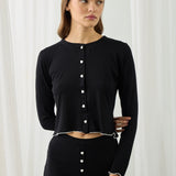 AMOUR HEART SHORTS SET BLACK