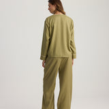 MING COTTON PYJAMA SET OLIVE GREEN