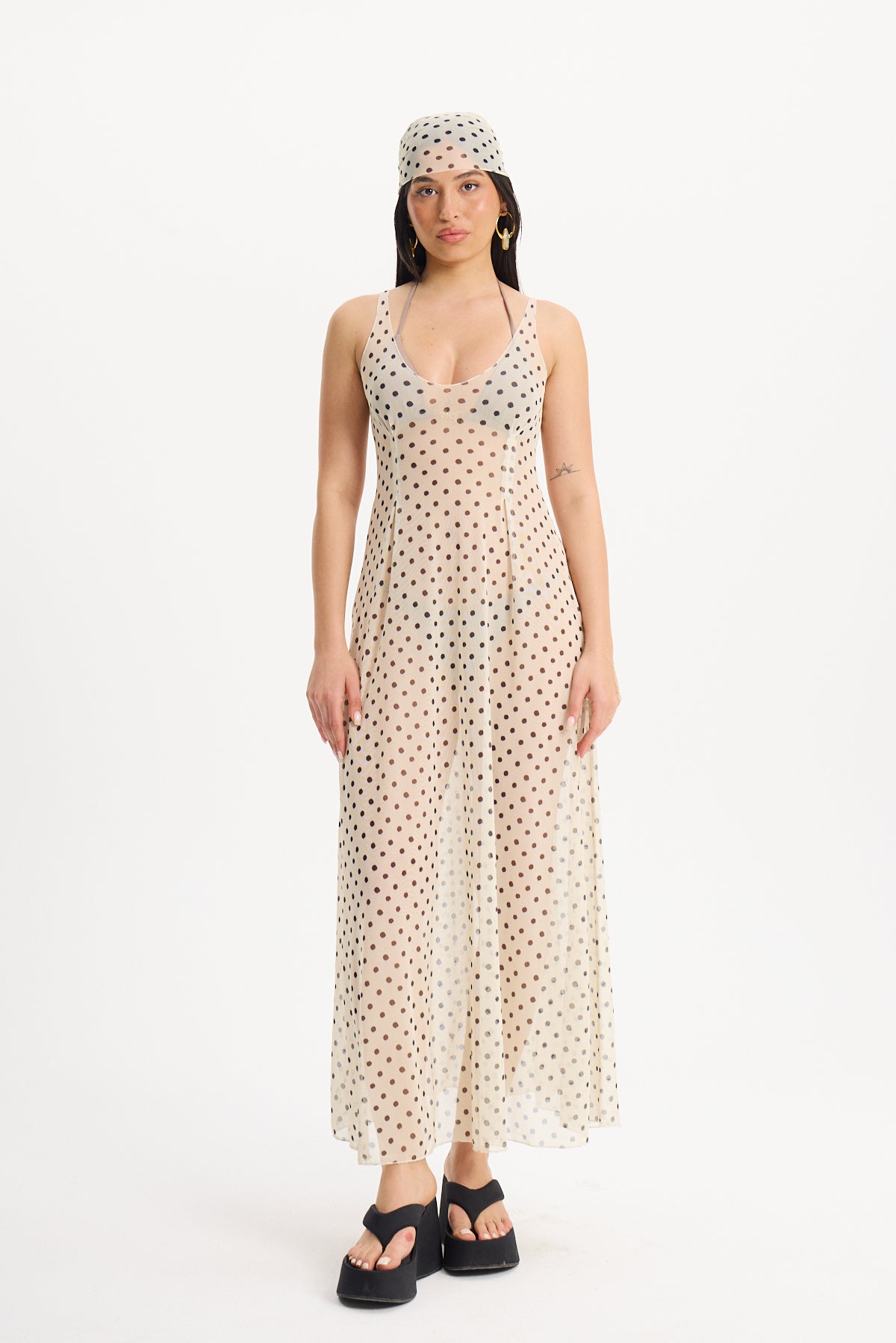 YUA PAREO DRESS POLKA DOT PRE-ORDER
