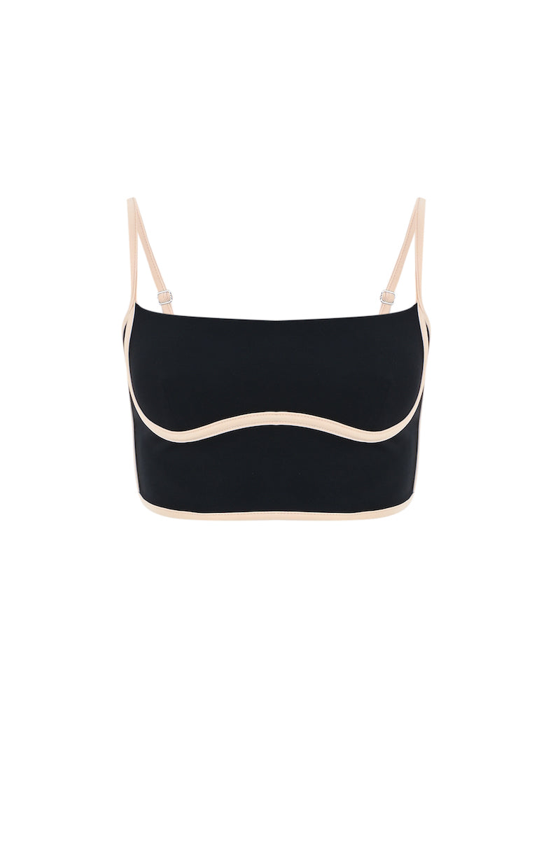 Liquide - Siyah Tenis Bralet