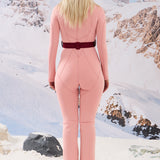 LIQUIDE SKI SUIT PINK&BORDEAUX