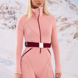 LIQUIDE SKI SUIT PINK&BORDEAUX