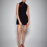ASIAN MINI DRESS BLACK