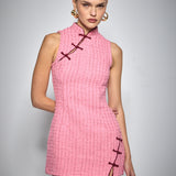 ASIAN MINI DRESS PINK