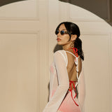 AURORA PAREO DRESS WHITE