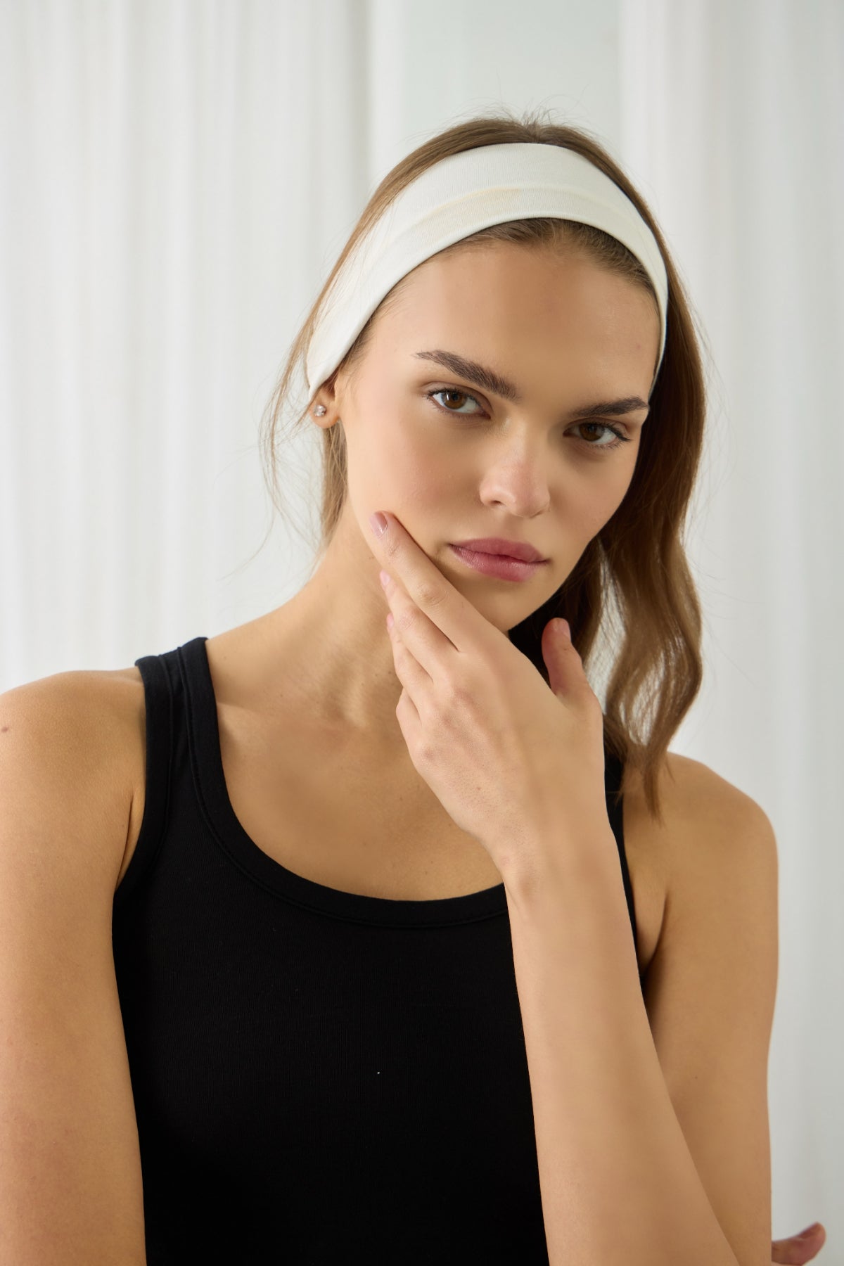 LIQUIDE BANDANA EKRU