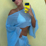 BELLA PAREO SET BLUE