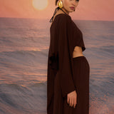 BELLA PAREO SET BROWN