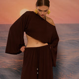 BELLA PAREO SET BROWN