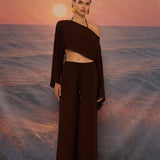 BELLA PAREO SET BROWN