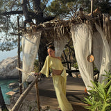 BELLA PAREO SET BUTTER YELLOW