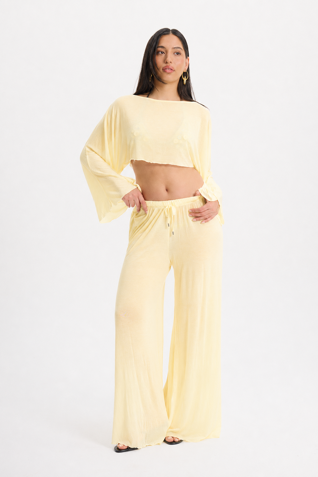 BELLA PAREO SET BUTTER YELLOW