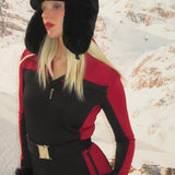 LIQUIDE SKI SUIT BLACK&RED