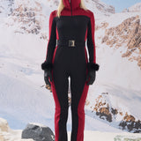 LIQUIDE SKI SUIT BLACK&RED