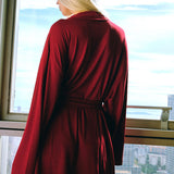 CHLOE KIMONO DRESS RED