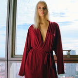 CHLOE KIMONO DRESS RED
