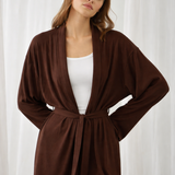 CHLOE KIMONO DRESS BROWN