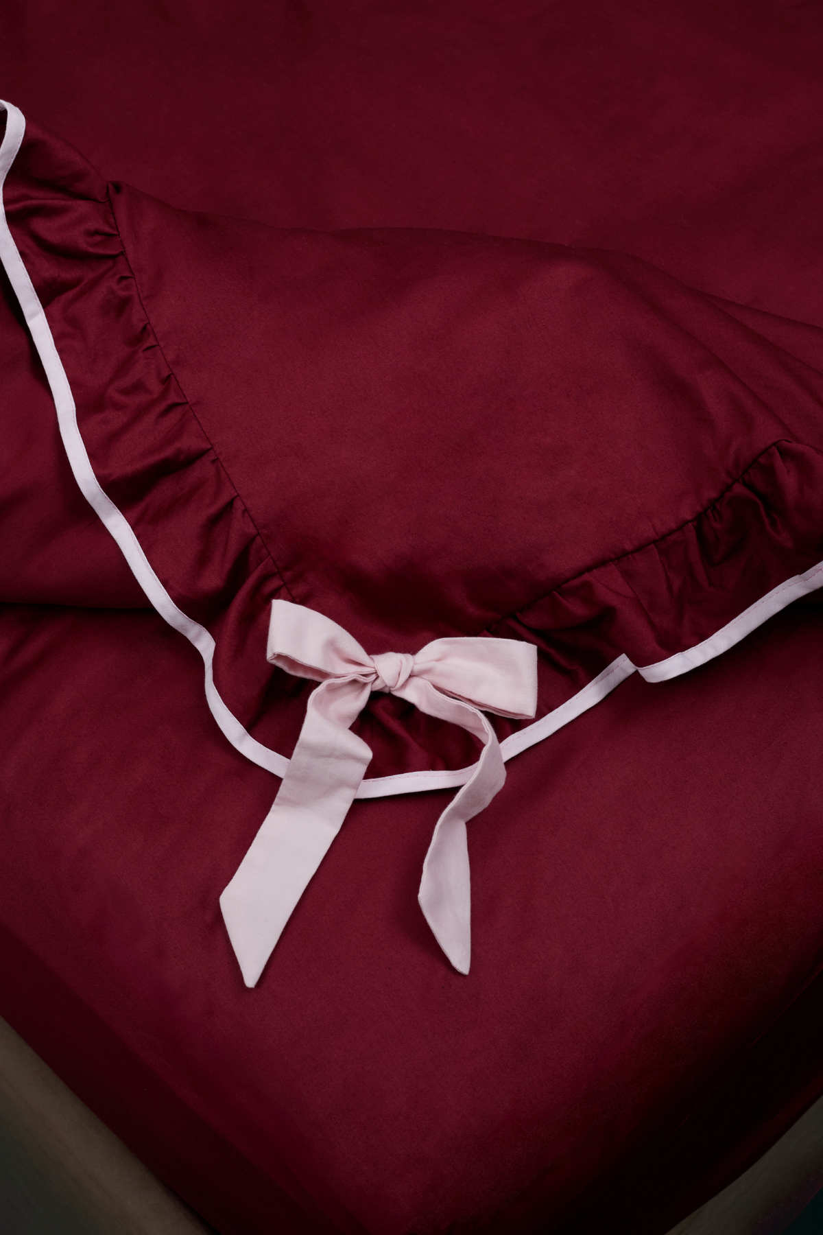 LIQUIDE DUVET COVER BORDEAUX