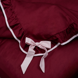 LIQUIDE DUVET COVER BORDEAUX