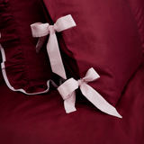LIQUIDE DUVET COVER BORDEAUX