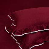 LIQUIDE DUVET COVER BORDEAUX