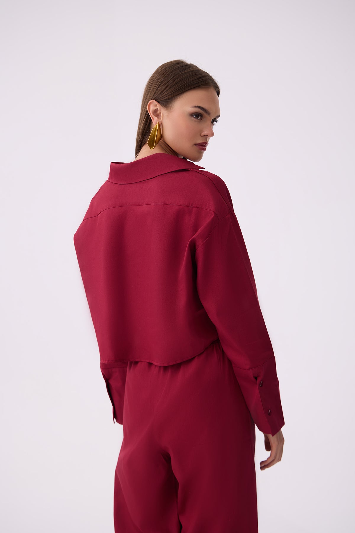 EASE SHIRT BORDEAUX