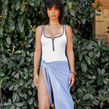 EVA PAREO SKIRT SILVER