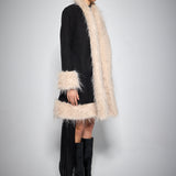 FUR COAT BLACK