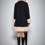 FUR COAT BLACK