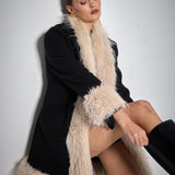 FUR COAT BLACK