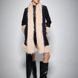 FUR COAT BLACK