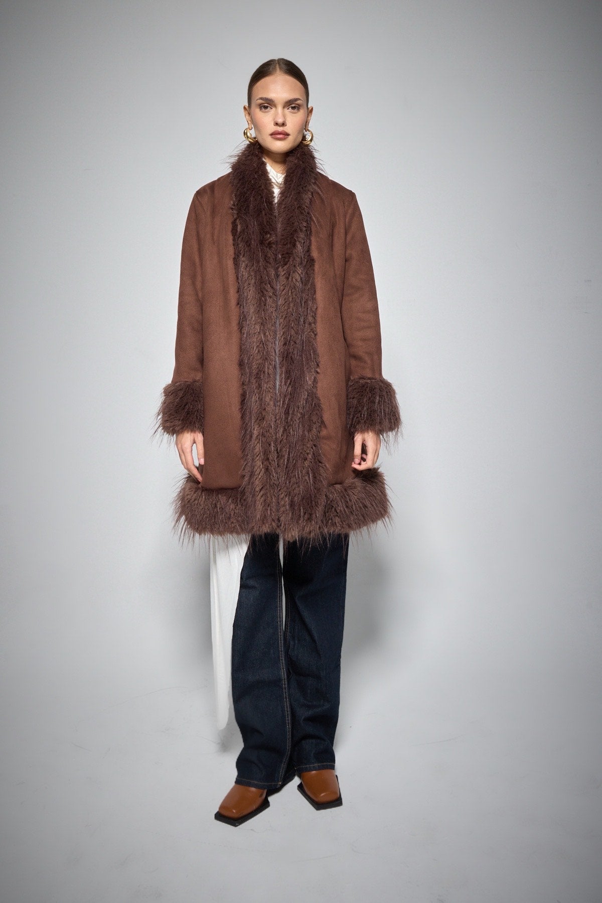 FUR COAT BROWN