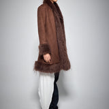 FUR COAT BROWN
