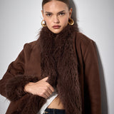 FUR COAT BROWN