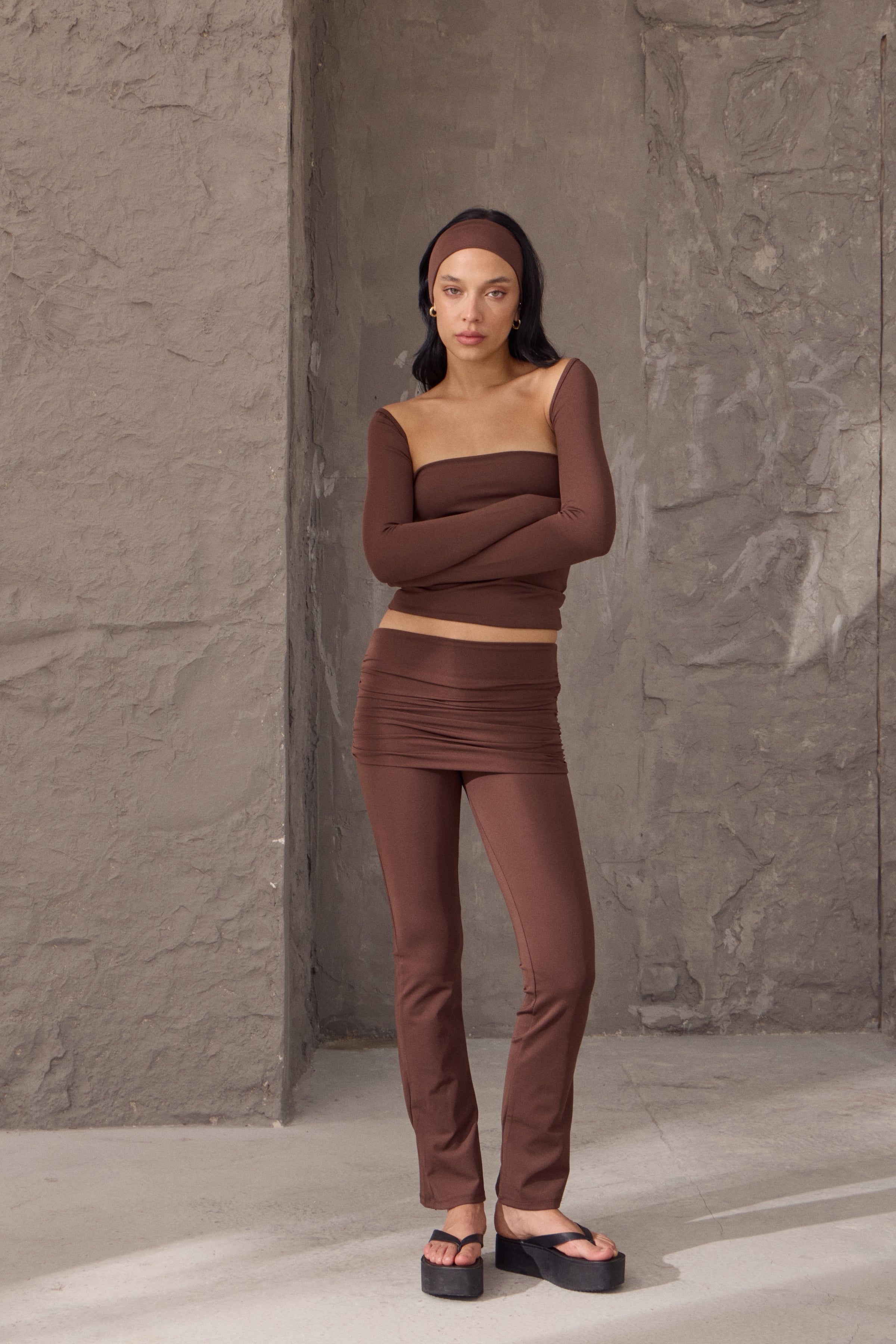 KIA LEGGINGS BROWN