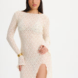 AURORA PAREO DRESS WHITE