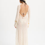 AURORA PAREO DRESS WHITE