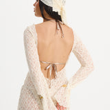 AURORA PAREO DRESS WHITE