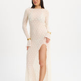 AURORA PAREO DRESS WHITE