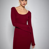 RAVEN DRESS BORDEAUX