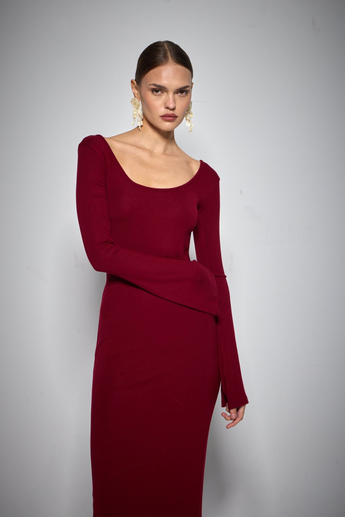 RAVEN DRESS BORDEAUX