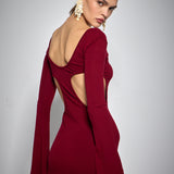 RAVEN DRESS BORDEAUX
